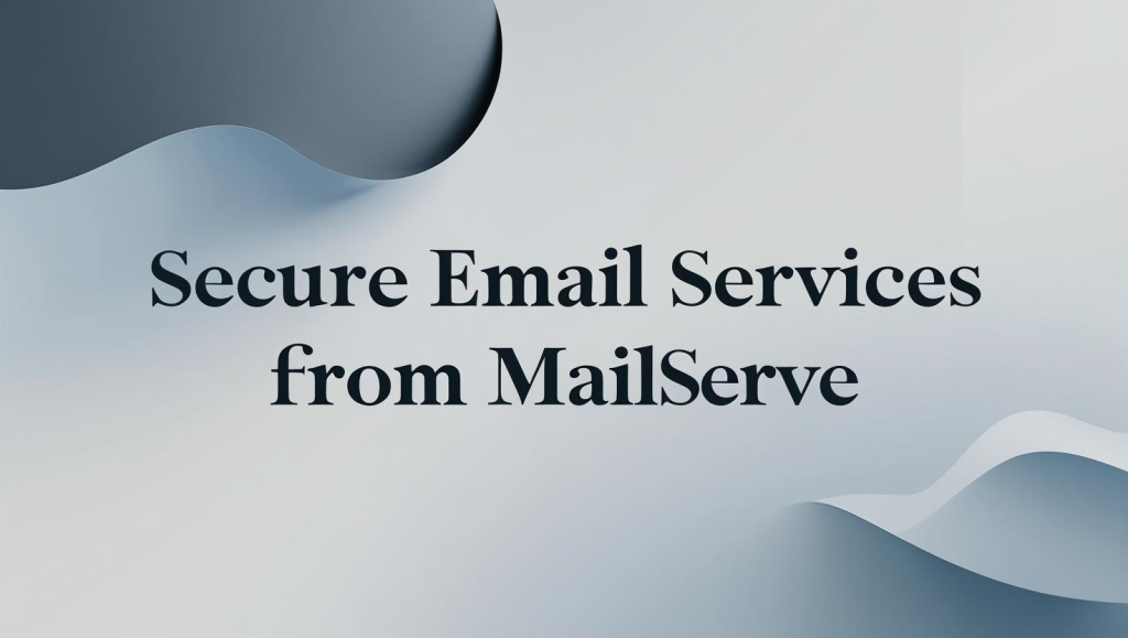 secure email service from Mailserve suitable for BFSI